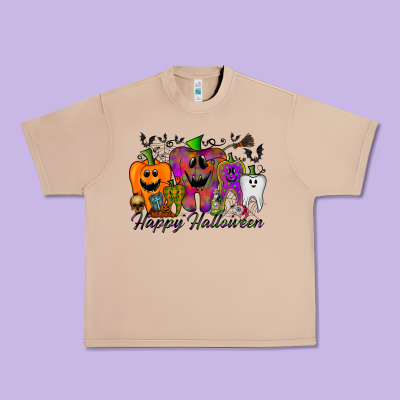 Happy Halloween Tooth Urban Heavy Tee Designed By Racoondesign