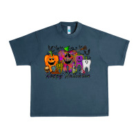 Midnight Navy happy halloween tooth Urban Heavy Tee - RacoonDesign