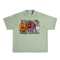Oil Green happy halloween tooth Urban Heavy Tee - RacoonDesign