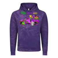 Cloud Purple mardi gras truck gnome Vintage Hoodie - JahusDesignShop