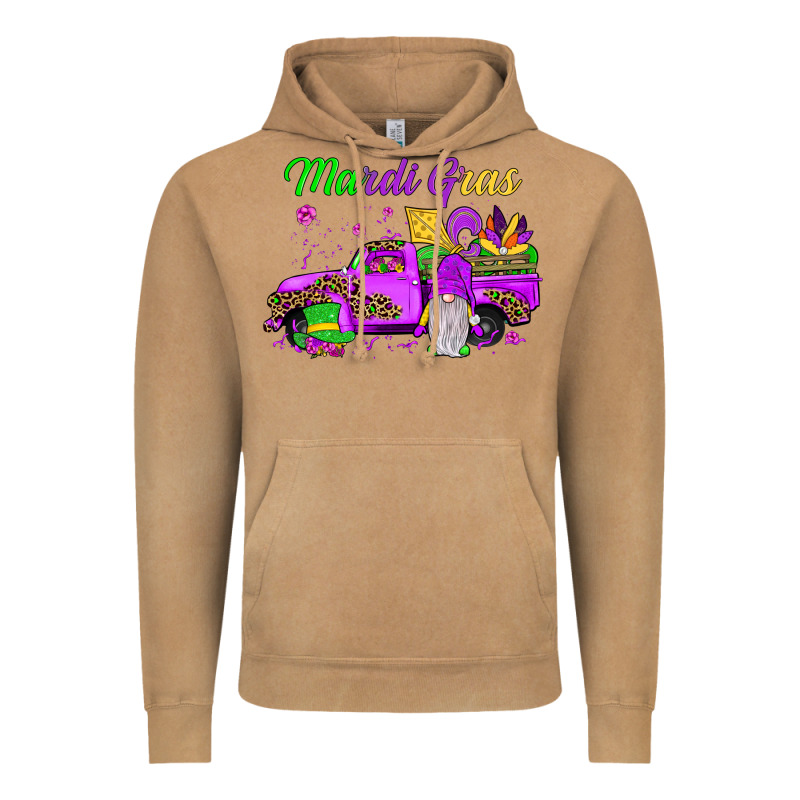 Mardi Gras Truck Gnome Vintage Hoodie by JahusDesignShop | Teevron