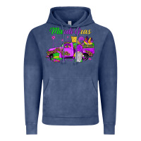 Vintage Denim mardi gras truck gnome Vintage Hoodie - JahusDesignShop