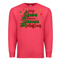 Cardinal joy hope love peace christmas Premium Sweatshirt - MaliasSmallBusiness