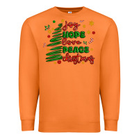 Carrot joy hope love peace christmas Premium Sweatshirt - MaliasSmallBusiness