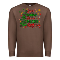 Chestnut joy hope love peace christmas Premium Sweatshirt - MaliasSmallBusiness