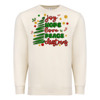 Sandshell joy hope love peace christmas Premium Sweatshirt - MaliasSmallBusiness