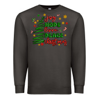 Smoke joy hope love peace christmas Premium Sweatshirt - MaliasSmallBusiness