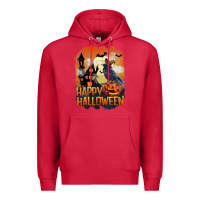 Cardinal Happy Halloween With Crow Premium Hoodie - LillyAllenDesigns