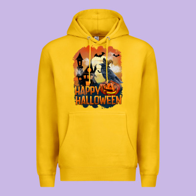 Happy Halloween With Crow Premium Hoodie Designed By Lillyallendesigns