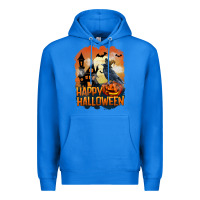True Royal Happy Halloween With Crow Premium Hoodie - LillyAllenDesigns