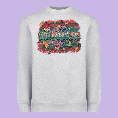 Sweet Summer Time Heavyweight Sweatshirt Designed By Sublimationcraftshop