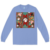 Colony Blue baseball mom Long Sleeve Tee - Jasminsmagicworld