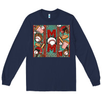 Navy baseball mom Long Sleeve Tee - Jasminsmagicworld