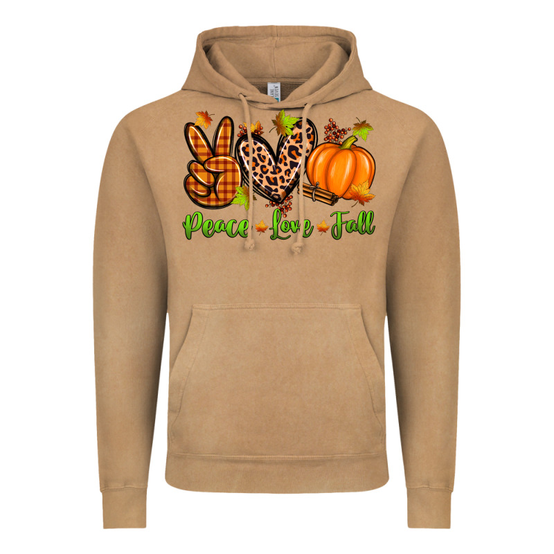 Peace Love Fall Vintage Hoodie by Zillion Design Studio | Teevron