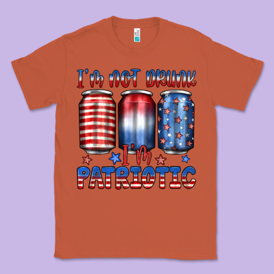 I'm Not Drunk I'm Patriotic Classic Tee Designed By Jahusdesignshop