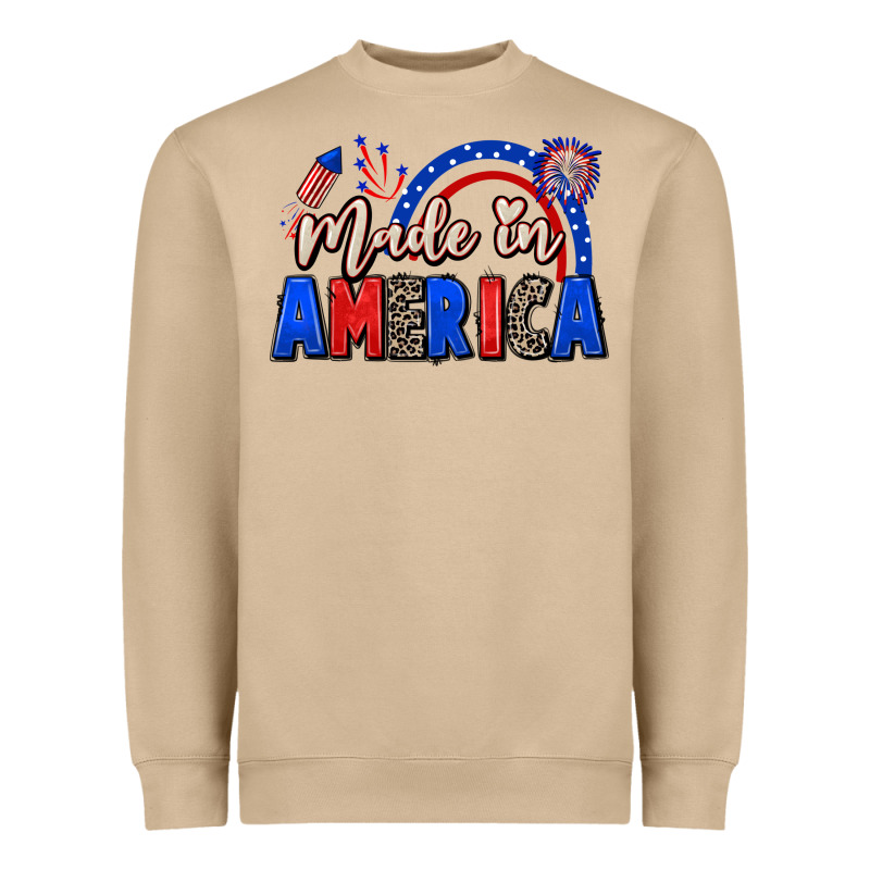Made In America 4th Of July Heavyweight Sweatshirt by CowGirlArtShop | Teevron