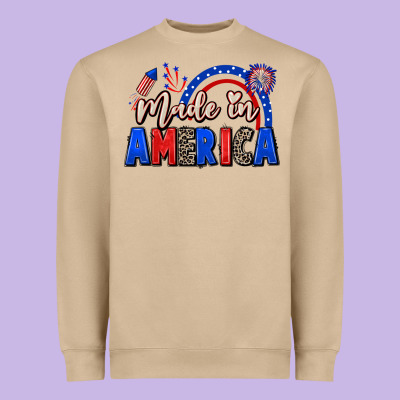Made In America 4th Of July Heavyweight Sweatshirt Designed By Cowgirlartshop