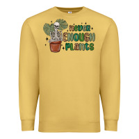 Antique Gold never enough plants Premium Sweatshirt - MaliasSmallBusiness