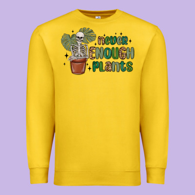 Never Enough Plants Premium Sweatshirt Designed By Maliassmallbusiness