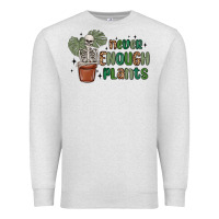 Oatmeal Heather never enough plants Premium Sweatshirt - MaliasSmallBusiness
