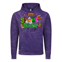 Cloud Purple one spooky teacher Vintage Hoodie - Zillion Design Studio