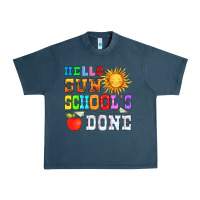 Midnight Navy hello sun schools done Urban Heavy Tee - HRA Design Shop