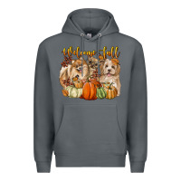 Rock welcome fall with dogs Premium Hoodie - LillyAllenDesigns