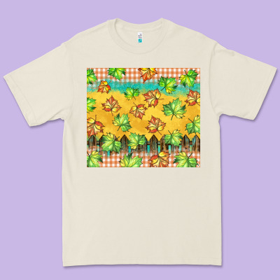 Fall Leaf Tumbler Premium Tee Designed By Barkaloodesign