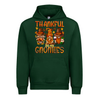 Forest Green thankful for my gnomies Urban Hoodie - NancyCooperArtShop