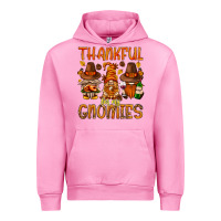 Fuchsia Pink thankful for my gnomies Urban Hoodie - NancyCooperArtShop