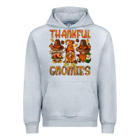Heather Grey thankful for my gnomies Urban Hoodie - NancyCooperArtShop