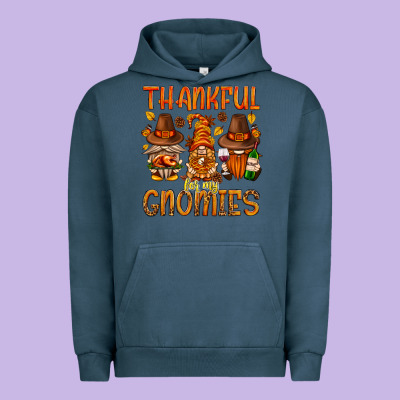 Thankful For My Gnomies Urban Hoodie Designed By Nancycooperartshop