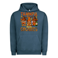 Pigment Midnight Navy thankful for my gnomies Urban Hoodie - NancyCooperArtShop