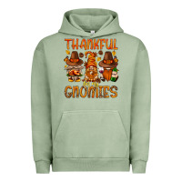 Pigment Oil Green thankful for my gnomies Urban Hoodie - NancyCooperArtShop