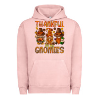 Pigment Salmon thankful for my gnomies Urban Hoodie - NancyCooperArtShop
