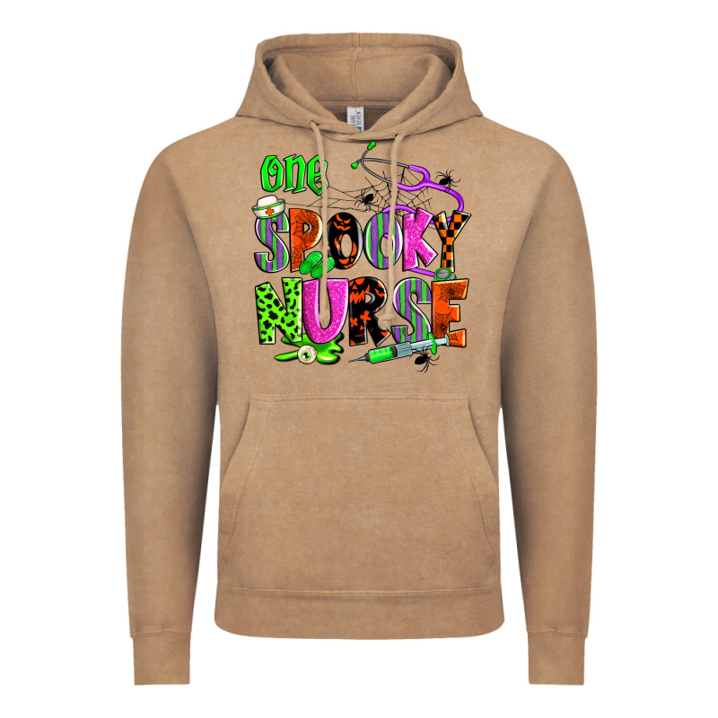 One Spooky Nurse Vintage Hoodie by Zillion Design Studio | Teevron