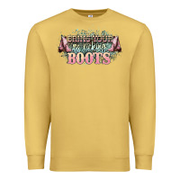 Antique Gold bring your ass kicking boots Premium Sweatshirt - NancyCooperArtShop