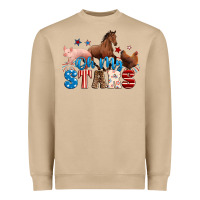 Mushroom Horse pig chicken with oh my stars Heavyweight Sweatshirt - Neo Western