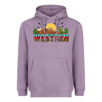 Lavender western Heavyweight Hoodie - NancyCooperArtShop