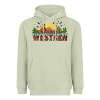 Matcha western Heavyweight Hoodie - NancyCooperArtShop