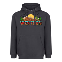 Smoke western Heavyweight Hoodie - NancyCooperArtShop
