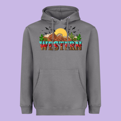 Western Heavyweight Hoodie Designed By Nancycooperartshop