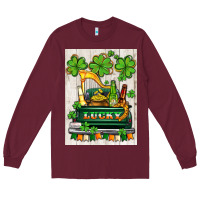 Burgundy lucky truck Long Sleeve Tee - AdoDesignShop