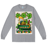 Heather Grey lucky truck Long Sleeve Tee - AdoDesignShop
