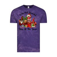 Cloud Purple its the most wonderful time of the year Vintage Tee - FaDigitalArtStudio