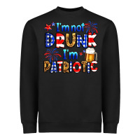 Black I'm not drunk I'm patriotic Heavyweight Sweatshirt - Neo Western