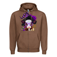 Chestnut halloween baby calf Zipper Hoodie - Jasminsmagicworld