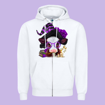 Halloween Baby Calf Zipper Hoodie Designed By Jasminsmagicworld