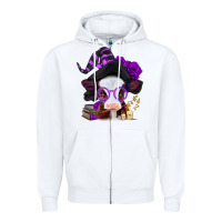 White halloween baby calf Zipper Hoodie - Jasminsmagicworld