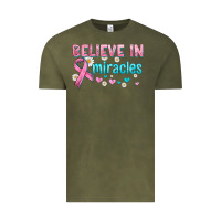 Vintage Olive believe in miracles with ribbon Vintage Tee - HRA Design Shop